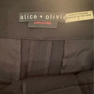 LIKE NEW black Alice and Olivia work pants with center pleat **Make an offer!!